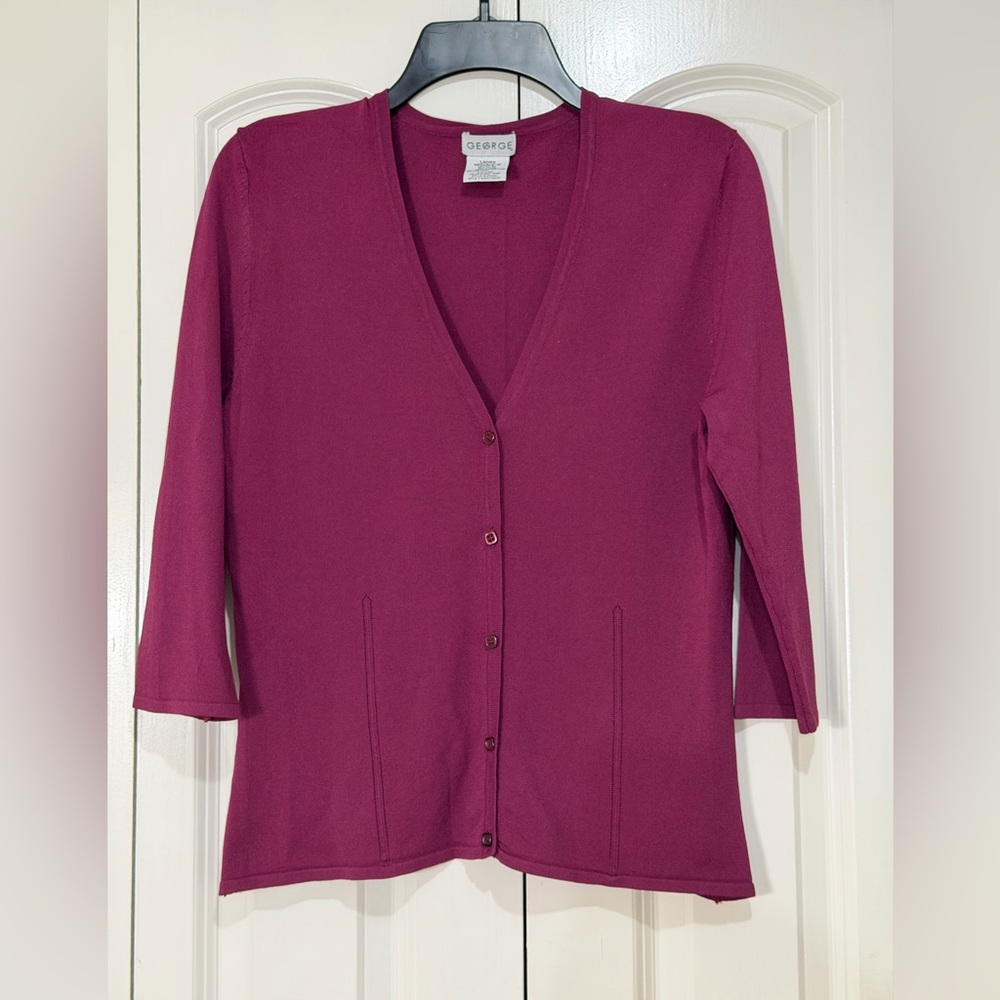 George Women's Magenta Cardigan